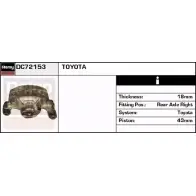 Тормозной суппорт REMY Toyota Previa (XR10, XR20) 1 1990 – 2000 4 X9JWL DC72153 CV1OH5