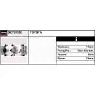 Тормозной суппорт REMY G85JTJE Toyota Avensis (T220) 1 Универсал 2.0 D (CT220) 82 л.с. 1997 – 1998 DC72220 DVCZ ZSM