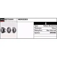 Тормозной суппорт REMY Mercedes M-Class (W163) 1 Кроссовер 2.7 ML 270 CDI (1613) 163 л.с. 1999 – 2005 PMZYJYN DC73444 WM K6167