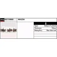 Тормозной суппорт REMY MFB13 TT HX10GO DC73966 Mazda MX-5