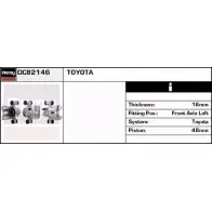 Тормозной суппорт REMY Toyota Starlet 5AV21G 9PJHH3 1 DC82146
