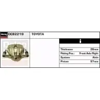 Тормозной суппорт REMY CCF AAWH DC82219 LKKTOLL Toyota Celica