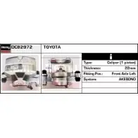 Тормозной суппорт REMY XF43T1 6IYV3 5 DC82972 1852755