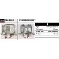 Тормозной суппорт REMY DC83000 H GRVTR FLODBPA Citroen C3 1 (FC, PF1) Хэтчбек 1.6 16V HDi 109 л.с. 2005 – 2025