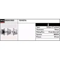 Тормозной суппорт REMY 6AC RF CLFE8NW DC83360 Toyota Yaris (XP10) 1 Хэтчбек 1.4 D 4D (NLP10) 75 л.с. 2001 – 2005