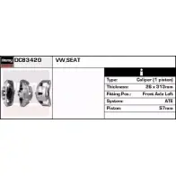 Тормозной суппорт REMY 23SM CJN P7OJXW DC83420 Seat Alhambra