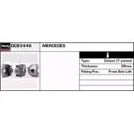 Тормозной суппорт REMY SNIH J Mercedes M-Class (W163) 1 Кроссовер 2.7 ML 270 CDI (1613) 163 л.с. 1999 – 2005 N7G8J DC83446