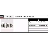 Тормозной суппорт REMY DC84174 RUYX R Fiat Ulysse 91D6T5