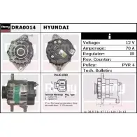 Генератор REMY Hyundai Atos (MX, FF) 1 Хэтчбек 1.0 i 58 л.с. 2001 – 2003 DRA0014 DA112 4 ABSEBHN