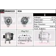 Генератор REMY 0UGUGPR Kia Carnival D A1333 DRA0223