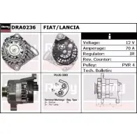 Генератор REMY IRNHZ5Y DRA0236 Fiat Idea D A1346