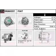 Генератор REMY Fiat Doblo (223) 1 2000 – 2009 DA 1347 DRA0237 ULRRT
