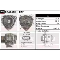 Генератор REMY Toyota Verso S (XP120) 1 Минивэн 1.4 D4 D (NLP121) 90 л.с. 2010 – 2016 DRA0495 Q08W8M DA1 605
