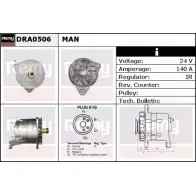 Генератор REMY IOP3MN Citroen C5 3 (RW, PF3) Универсал 1.6 VTI 120 120 л.с. 2010 – 2025 DRA0506 DA16 16
