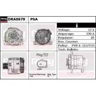 Генератор REMY DRA0679 DA178 9 Citroen C4 Grand Picasso 1 (UA, PF2) Минивэн 2.0 HDi 150 150 л.с. 2009 – 2013 00XXOE