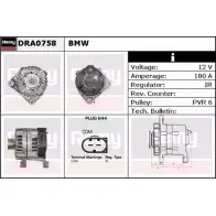 Генератор REMY DA 1868 DRA0758 33TN1G Bmw 3 (E93) 5 Кабриолет 4.0 M3 420 л.с. 2007 – 2013