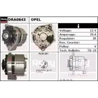 Генератор REMY DA1 953 Fiat Doblo (223) 1 Фургон 1.3 JTD 16V Multijet 84 л.с. 2006 – 2025 DRA0843 K5JSD