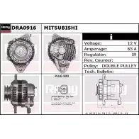Генератор REMY Mitsubishi Pajero 2 (V3, V2, V4) Внедорожник 2.8 TD (V46W. V26W) 125 л.с. 1994 – 1999 M2F96 DA202 6 DRA0916