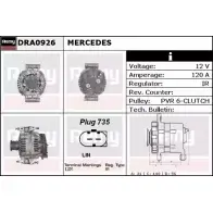 Генератор REMY Mercedes Vito (W639) 2 Автобус DRA0926 DA 2036 OB44H