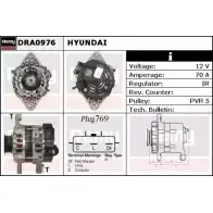 Генератор REMY DA 2086 Hyundai i20 (PB, PBT) 1 Хэтчбек 1.2 78 л.с. 2008 – 2012 DRA0976 EAYUW