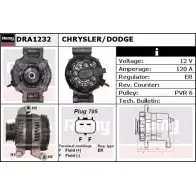 Генератор REMY D A2342 B09RM DRA1232 Chrysler Sebring 2 (JR) 2000 – 2006