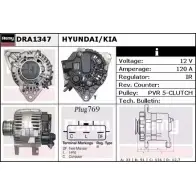 Генератор REMY DA 2457 DRA1347 1855372 792QWA7