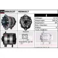 Генератор REMY DRA3137 Renault Espace (JS63) 2 Минивэн DA4 247 JBM5QI