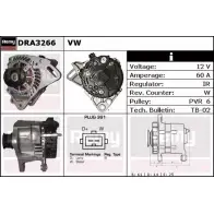 Генератор REMY 2V6L16A DRA3266 DA 4376 Dodge Avenger 2 (JS) 2007 – 2014