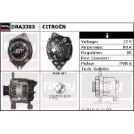 Генератор REMY DA44 95 DRA3385 Citroen Jumper 1 (230P) Автобус 2.0 109 л.с. 1994 – 2002 DXXFZWJ