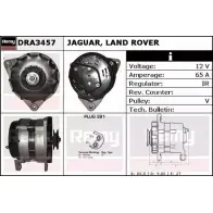 Генератор REMY SB6WGT DA45 67 DRA3457 Land Rover Defender 1 (L316) Внедорожник 2.5 D 4x4 (L316) 69 л.с. 1990 – 2001