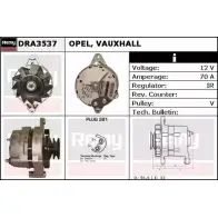 Генератор REMY D A4647 GBXVGB DRA3537 Opel Astra (F) 1 Универсал 1.6 Si (F08. C05) 101 л.с. 1992 – 1994