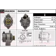 Генератор REMY 498HU DRA3634 1856221 DA4 744