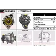 Генератор REMY Mitsubishi Pajero 2 (V3, V2, V4) Внедорожник 2.5 TD 4WD (V24C. V24W) 99 л.с. 1990 – 1999 DA48 05 DRA3695 BVPEH6A