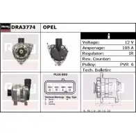 Генератор REMY J14XV DA488 4 1856331 DRA3774