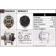 Генератор REMY E06Z0FX DRA3915 DA502 5 Renault Laguna (B56) 1 Хэтчбек 2.0 16V (556A/B) 140 л.с. 1999 – 2001