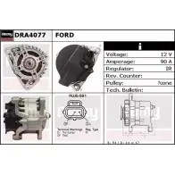 Генератор REMY DRA4077 DA 5187 Ford Fiesta 4 (DX, JA, JB) Хэтчбек 1.8 DI 75 л.с. 2000 – 2002 I6MKP