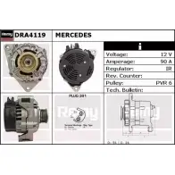 Генератор REMY DA5 229 DRA4119 6PPAUI2 Mercedes E-Class (W210) 2 Седан 2.0 E 200 Kompressor (245) 186 л.с. 1997 – 2002