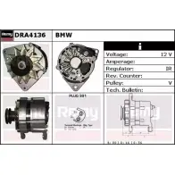 Генератор REMY D A5246 DRA4136 Bmw 3 (E36) 3 Седан 1.6 316 i 102 л.с. 1990 – 1993 VH7YD2