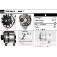 Генератор REMY Cadillac CTS 2 (GM S2) 2008 – 2014 DRA4140 DA525 0 FJXGU
