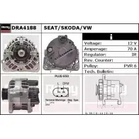 Генератор REMY NJI3B D A5298 DRA4188 Volkswagen Polo (9N) 4 Хэтчбек 1.2 54 л.с. 2002 – 2007