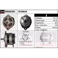 Генератор REMY DRA6281 XD9BYO DA73 91 Porsche 911 (993) 2 Кабриолет 3.8 Carrera 4 301 л.с. 1995 – 1997