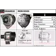 Генератор REMY DRA6810 Mercedes E-Class (W124) 1 Седан 2.0 E 200 (1219) 136 л.с. 1993 – 1995 SVI7K DA79 20