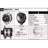 Генератор REMY Toyota Corolla (E150) 10 Седан 1.8 4WD 133 л.с. 2007 – 2024 DA 8351 DRA7241 AAOVAX1