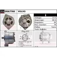 Генератор REMY DRA7760 DA887 0 6M2LTX Jaguar XK (X100) 1 1996 – 2006