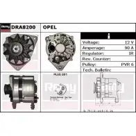 Генератор REMY 1857002 DA931 0 Z76WH DRA8200