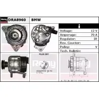 Генератор REMY DRA8960 4NLWACU DA0 070 Bmw 3 (E36) 3 Седан 1.6 316 i 102 л.с. 1990 – 1993