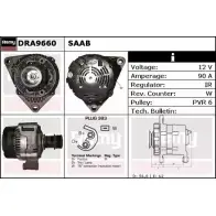 Генератор REMY DA07 70 Saab 9-3 (YS3D) 1 Хэтчбек 2.0 Turbo 154 л.с. 1998 – 2002 YDVO10B DRA9660