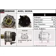 Генератор REMY DRB0940 D B2050 4OQCKP Chevrolet Aveo (T250) 1 Седан 1.4 CNG 94 л.с. 2008 – 2025