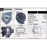 Генератор REMY 9Y0TFSH DRB0960 DB2 070 1857188