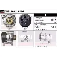 Генератор REMY WKCV61R DRB1200 Audi 80 (B4, 8C5) 4 Универсал 2.2 Rs2 Quattro 315 л.с. 1994 – 1995 D B2310